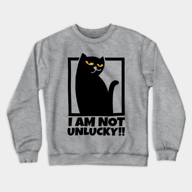 I Love My Black Cat Crewneck Sweatshirt by KewaleeTee